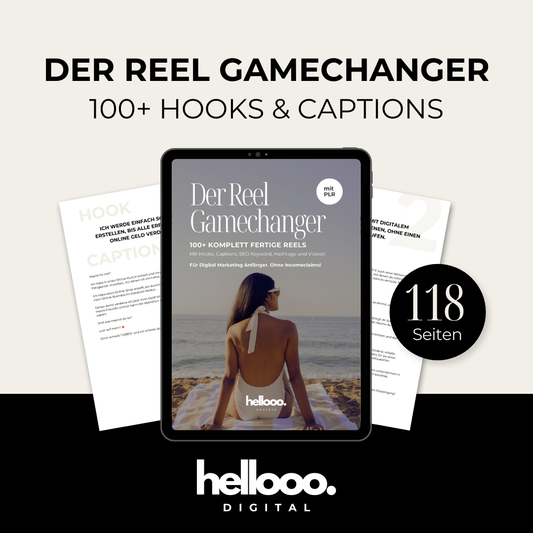 REEL GAMECHANGER - 111 Hooks + Captions  | PLR & MRR