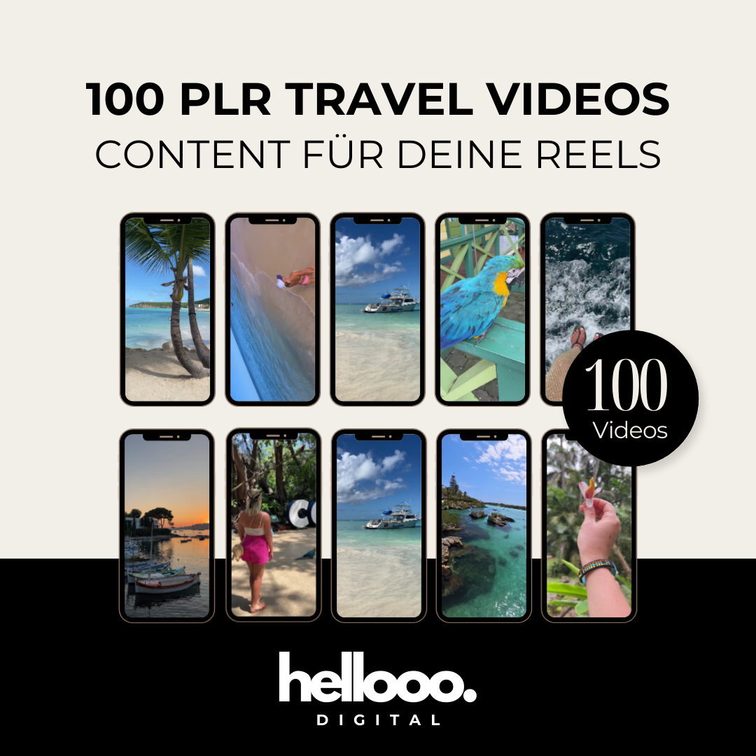 100 TRAVEL VIDEOS | MRR & PLR