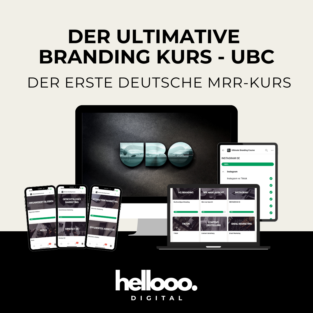 UBC KICKSTART BUNDLE - ULTIMATIVER BRANDING KURS