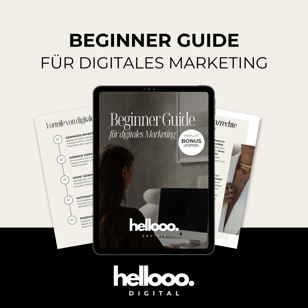 Beginner Guide für digitales Marketing in 7 Tagen zum eigenen Online Business mit PLR und MRR