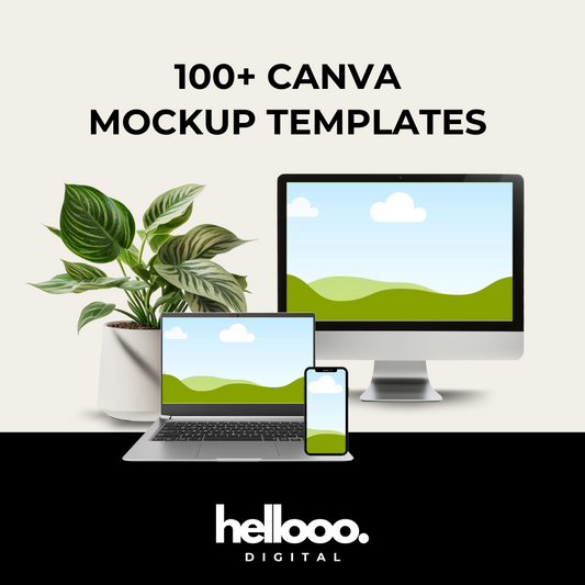 100+ Canva Mockup Templates Vorlagen PLR MRR