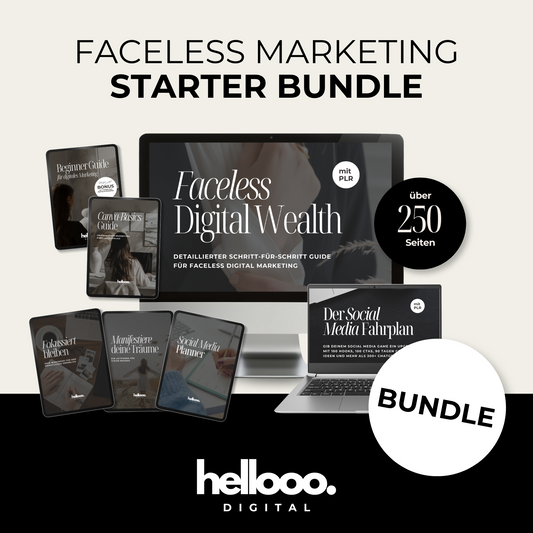 Faceless Marketing STARTER BUNDLE | PLR & MRR